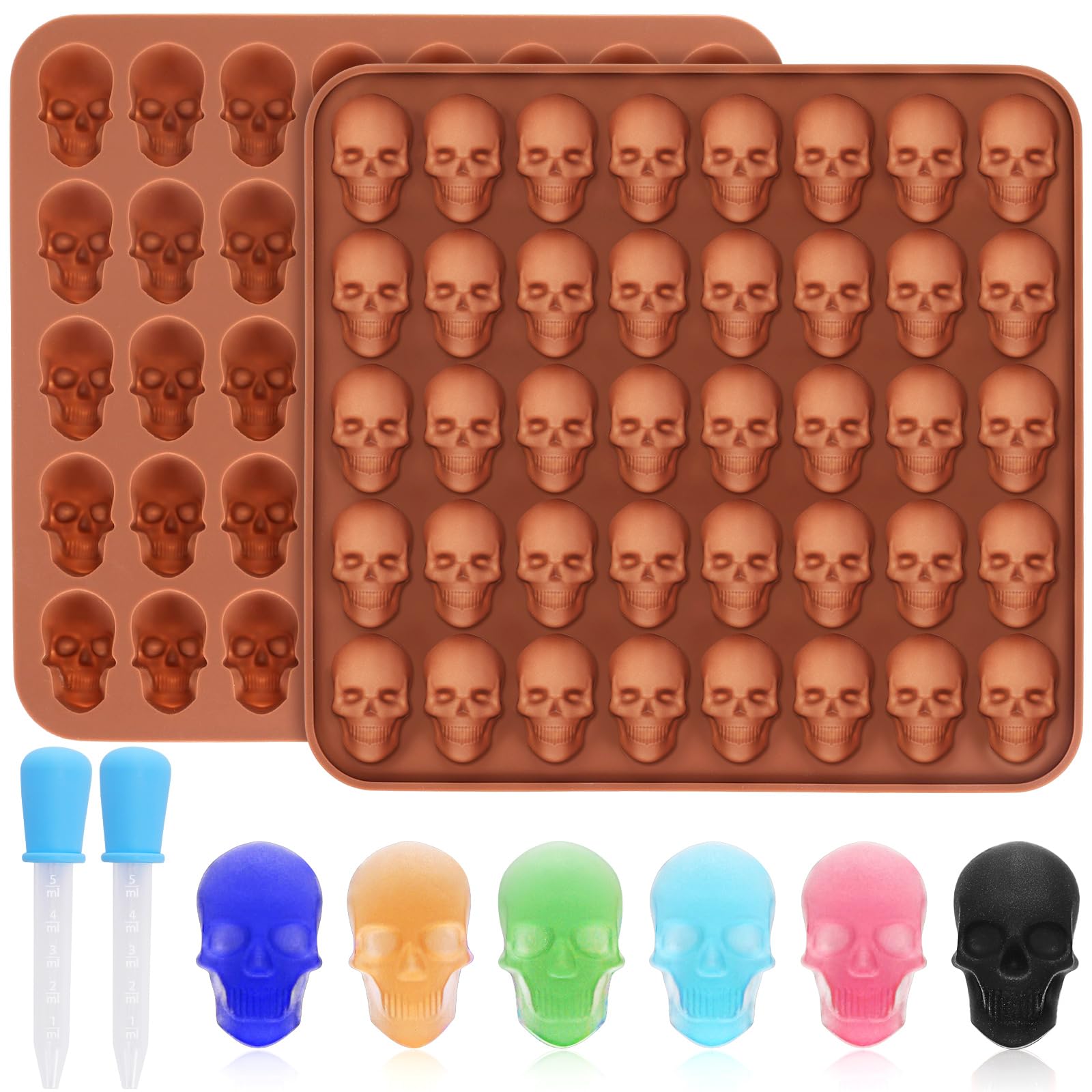 Gummy Candy - 1-2 Pack Mini Skull Gummie Chocolate
