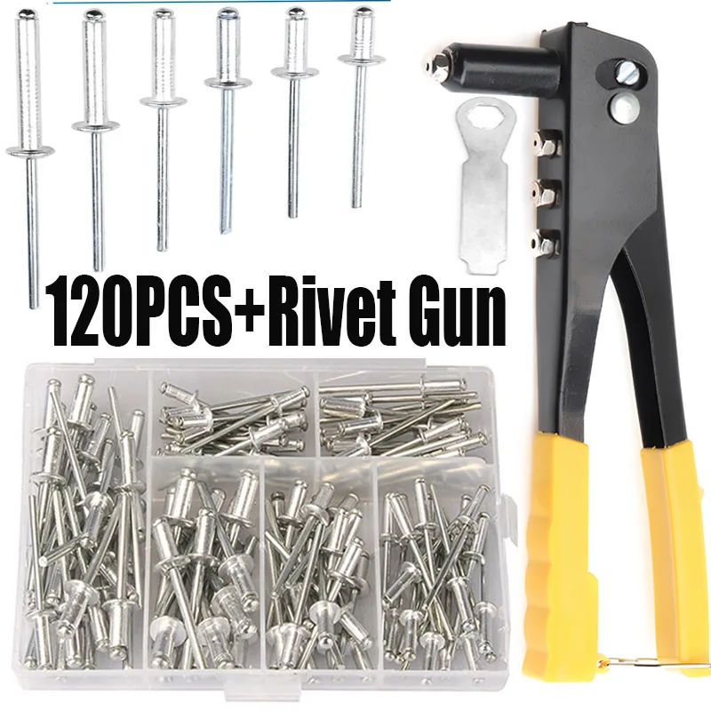 120Pcs Rivets / Heavy Duty Riv - огляд і ціна Nuts Mix