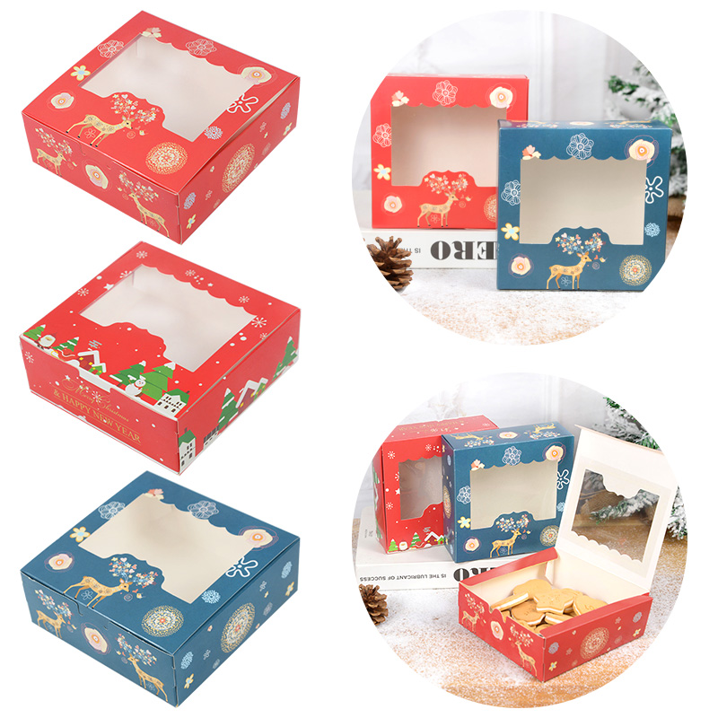 10/5Pcs Christmas Cookie Box w - огляд і ціна Chocolate Snack