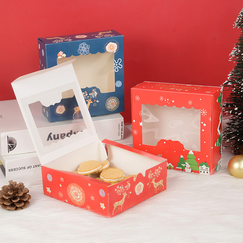 10/5Pcs Christmas Cookie Box w - огляд і ціна Chocolate Snack