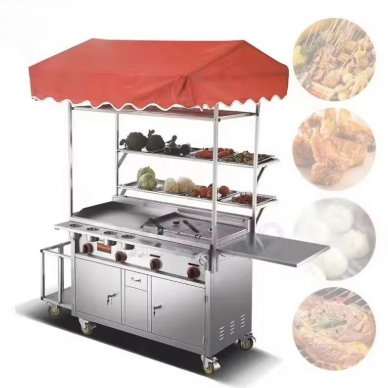 Mobile Food Cart Trailer Stain - огляд і ціна Food Snacks Catering
