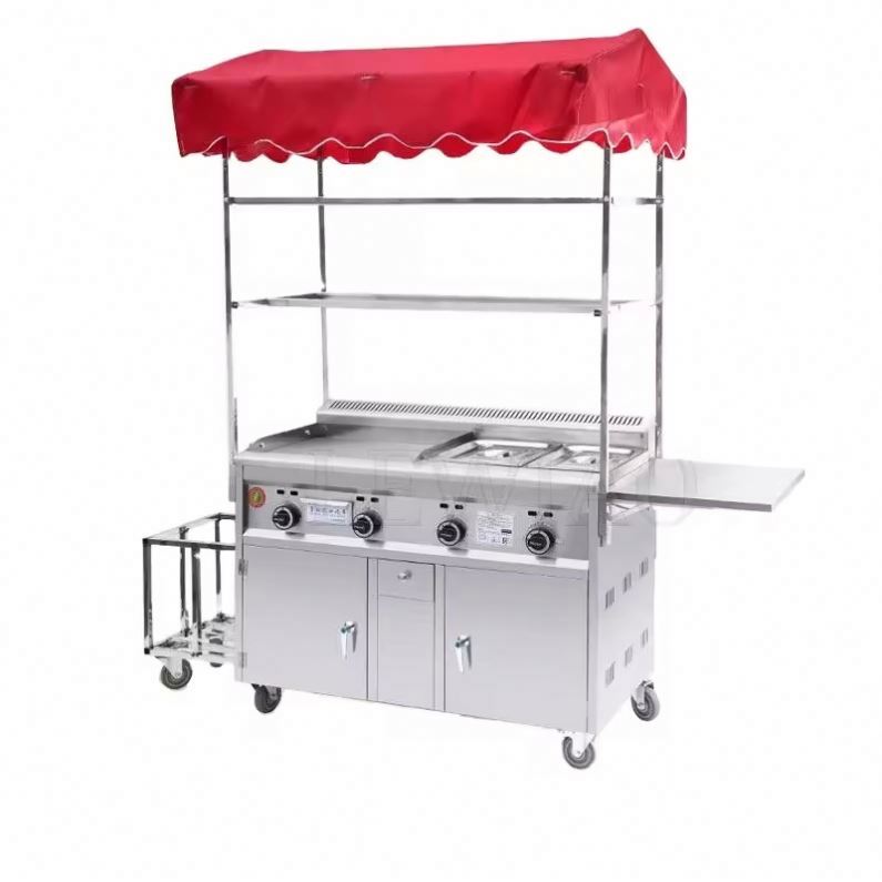 Mobile Food Cart Trailer Stain - огляд і ціна Food Snacks Catering