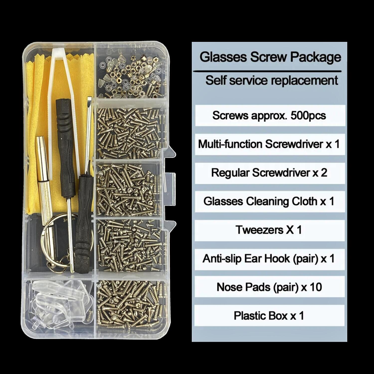 500 Pcs Eyeglasses Sunglass Re - огляд і ціна Nuts Mix