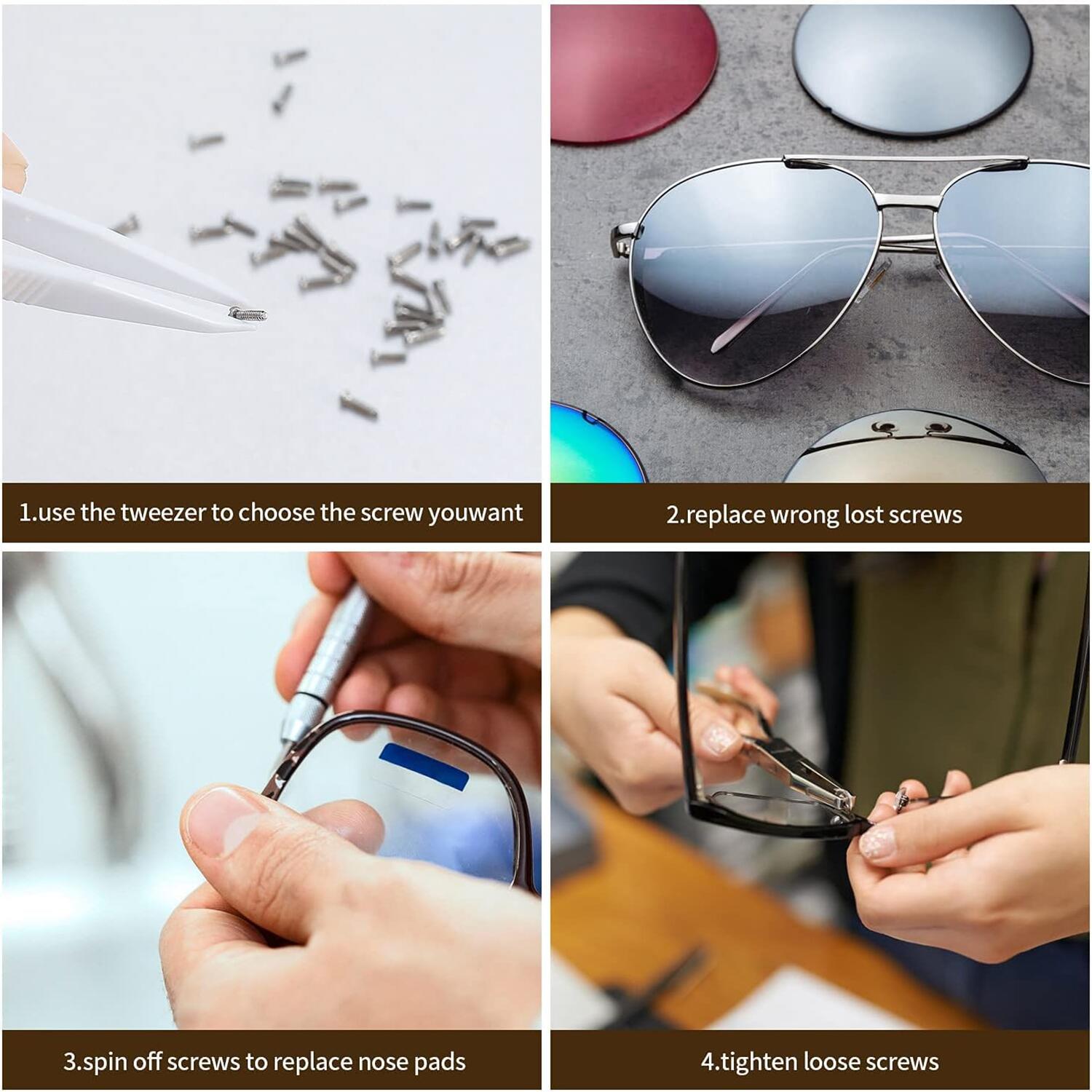 500 Pcs Eyeglasses Sunglass Re - огляд і ціна Nuts Mix