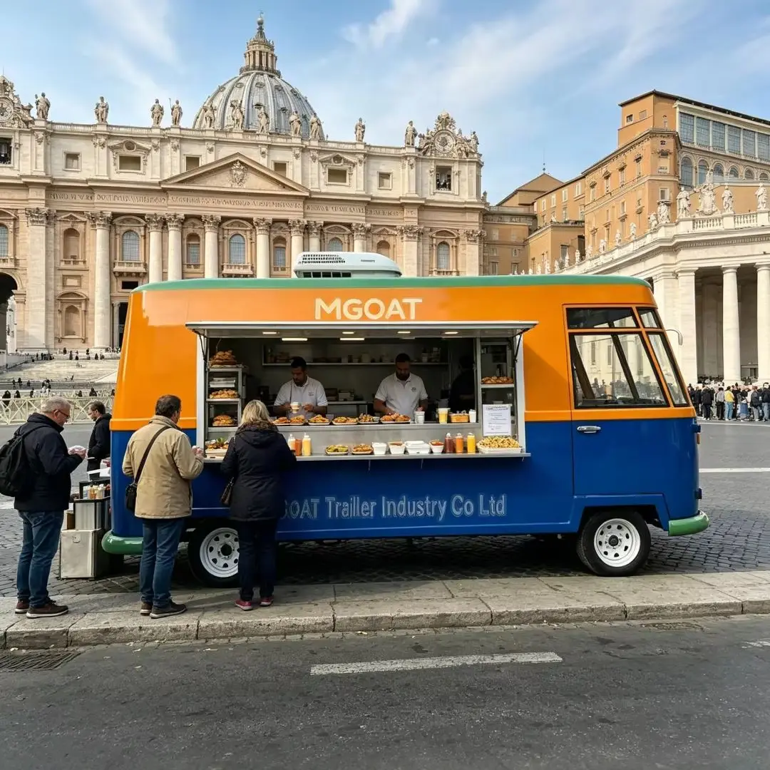 Commercial Mobile Food Van wit - огляд і ціна Food Snacks Catering