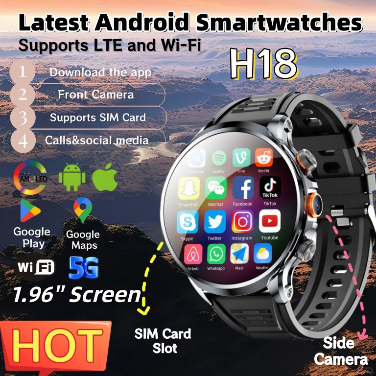 NEW 4G Android H18 Smart Watch - огляд і ціна Seaweed Snack