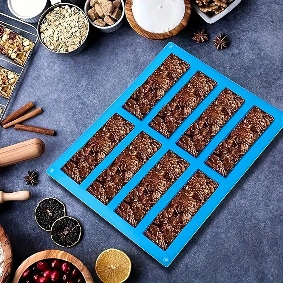 1pc Silicone Granola Bar Mold, - огляд і ціна Protein Bar