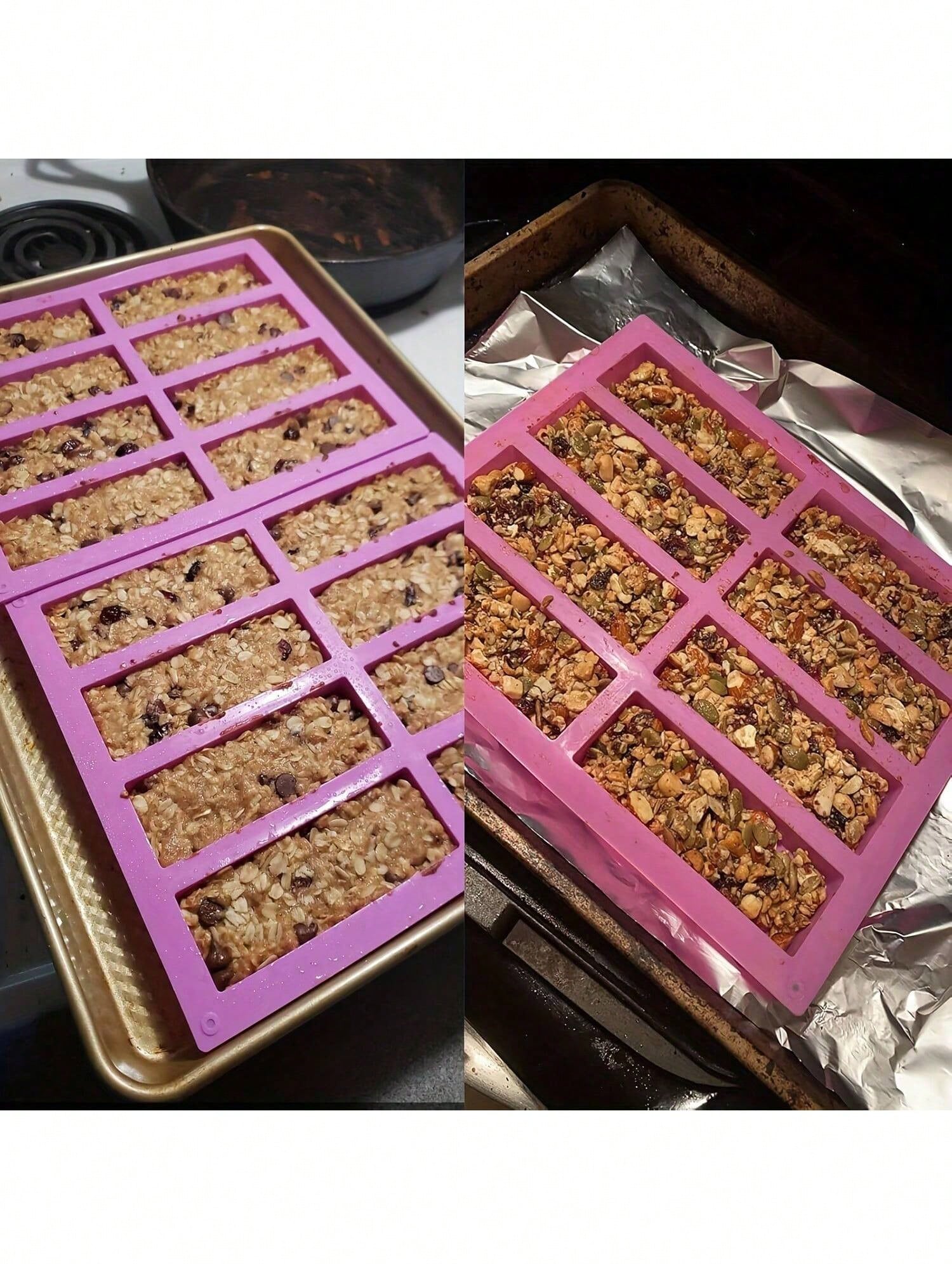 1pc Silicone Granola Bar Mold, - огляд і ціна Protein Bar