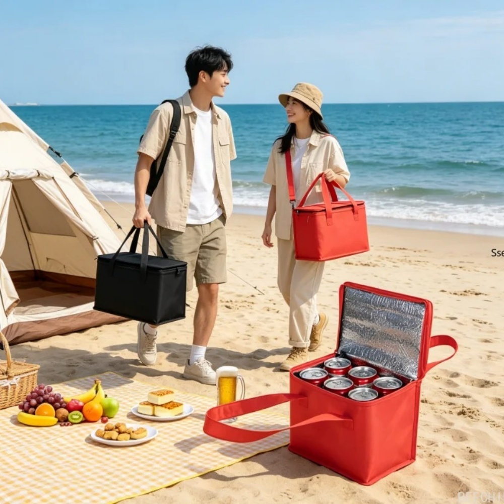 Portable Lunch Cooler Bag Fold - огляд і ціна Food Snacks Delivery