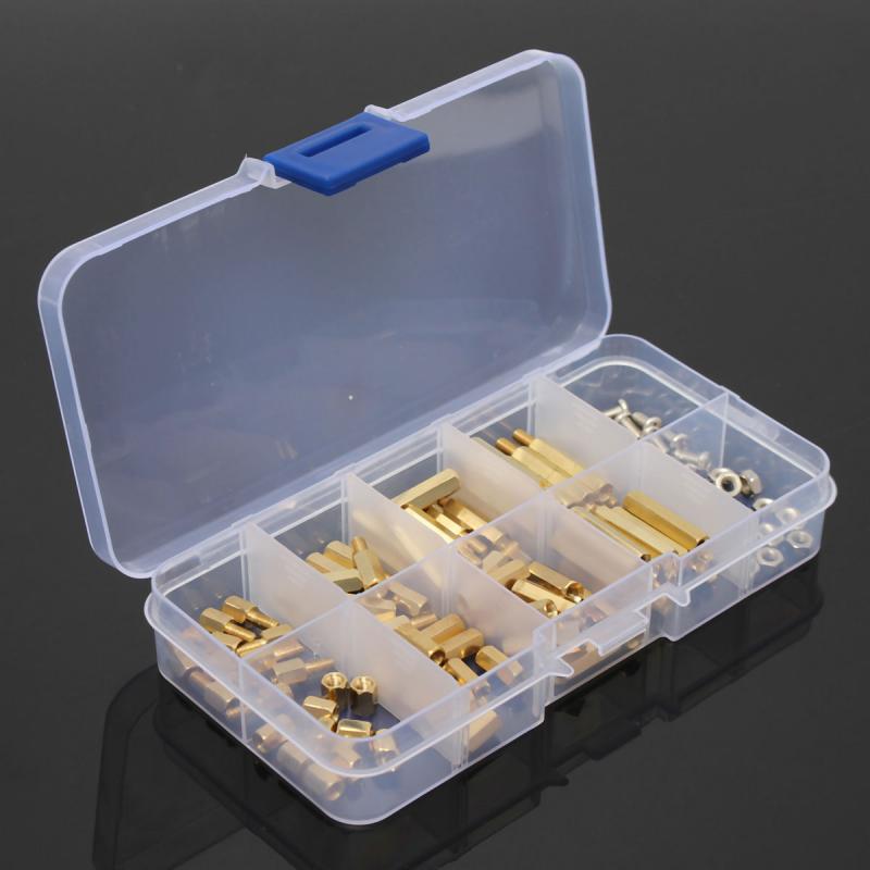 120pcs M3 Male Female Brass He - огляд і ціна Nuts Mix