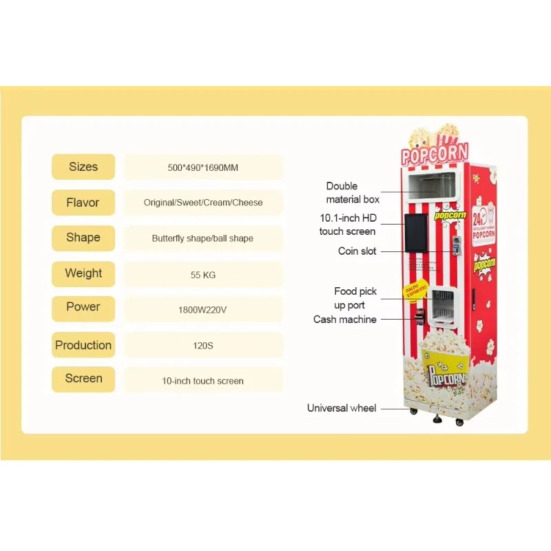 Customized New Automatic Popco - огляд і ціна Popcorn