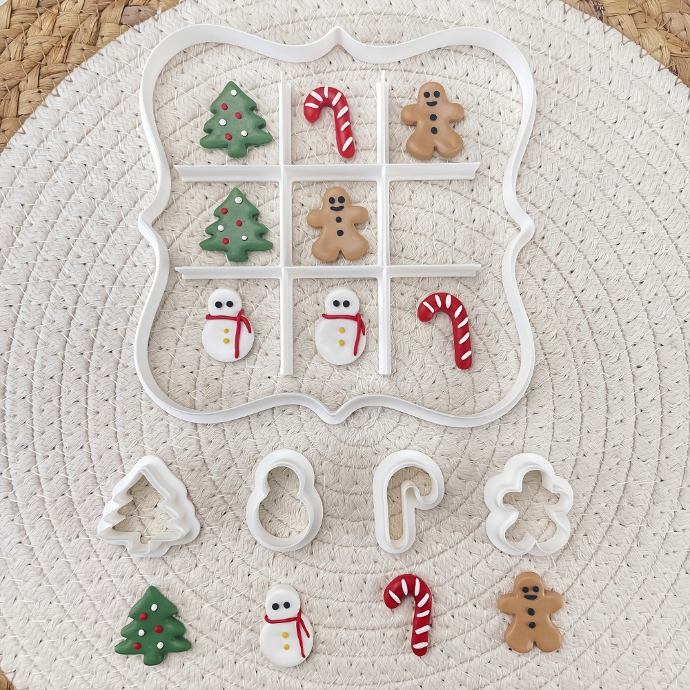 6Pcs Christmas Tic Tac Toe Coo - огляд і ціна Cookies Pack