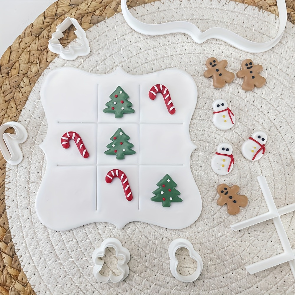 6Pcs Christmas Tic Tac Toe Coo - огляд і ціна Cookies Pack