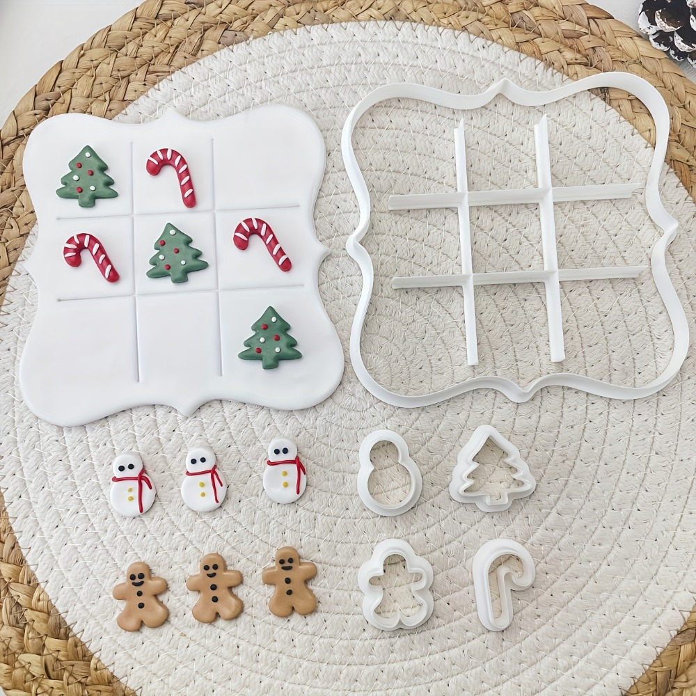 6Pcs Christmas Tic Tac Toe Coo - огляд і ціна Cookies Pack