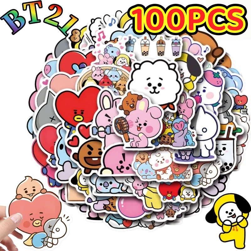 100/200PCS BT21 Chimmy Cooky k - огляд і ціна Cookies Pack