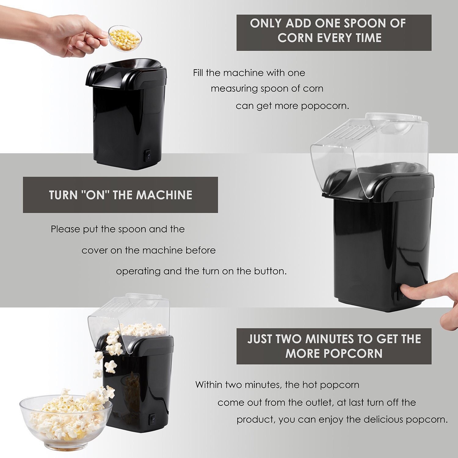 Easy Operate Small Home Use Po - огляд і ціна Popcorn