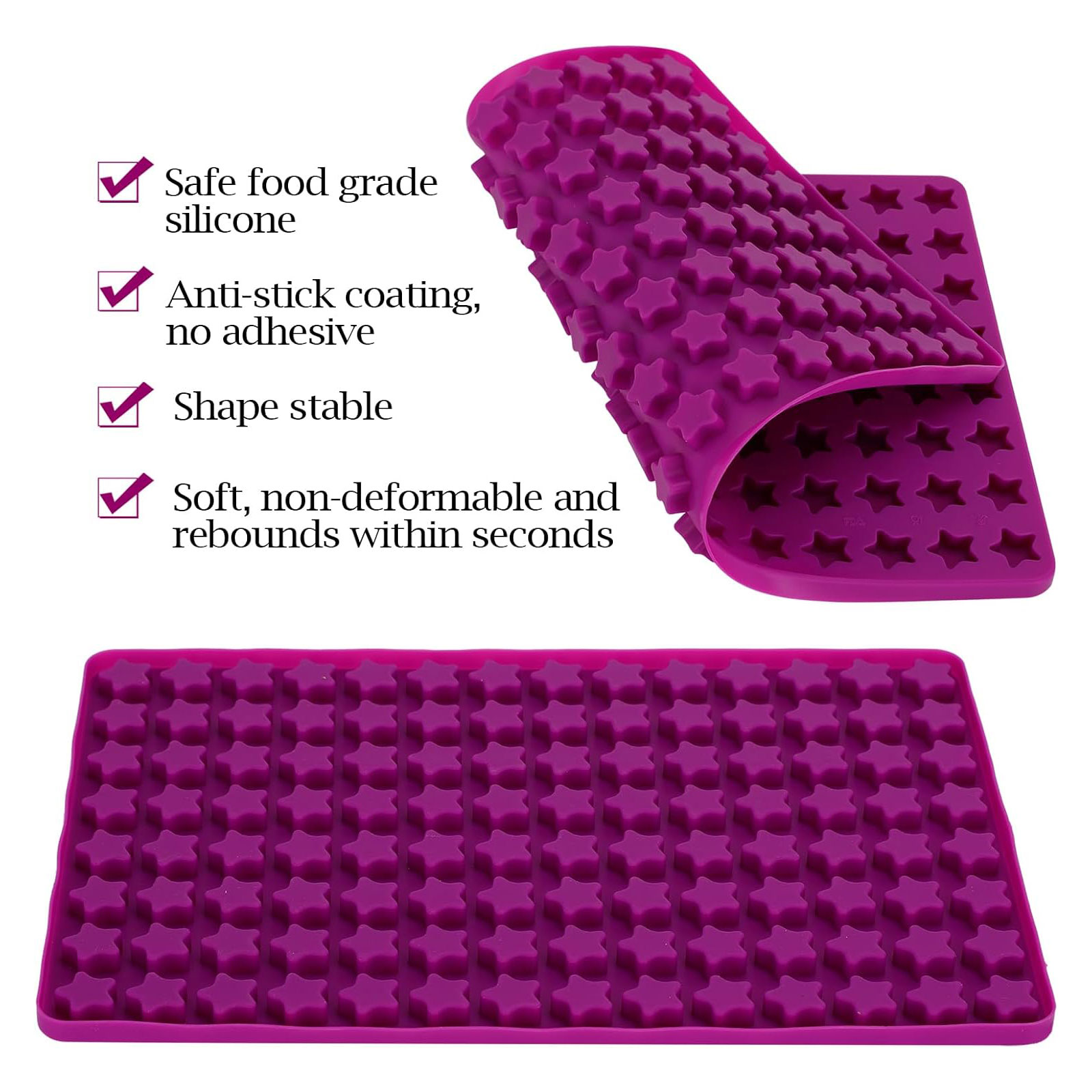 112 Cavity Mini Star Silicone  - огляд і ціна Gummy Candy