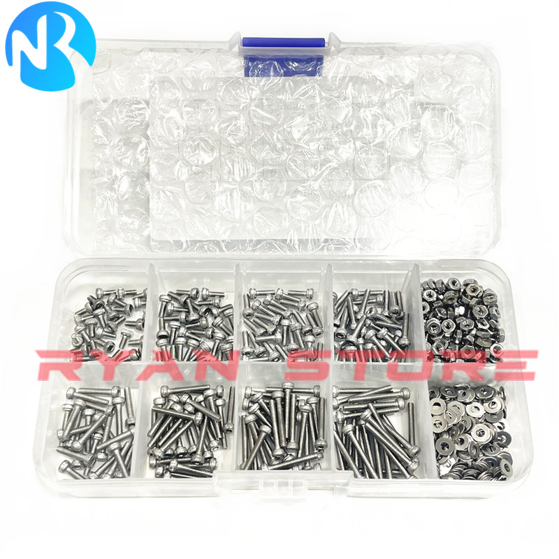 1 Box/660PCS M2*4 5 6 8 14 16M - огляд і ціна Nuts Mix