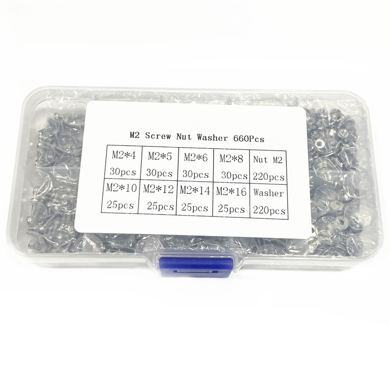 1 Box/660PCS M2*4 5 6 8 14 16M - огляд і ціна Nuts Mix