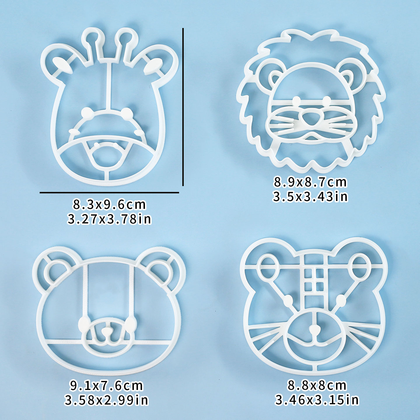 4 Pcs Animal Cookie Cutters Se - огляд і ціна Cookies Pack