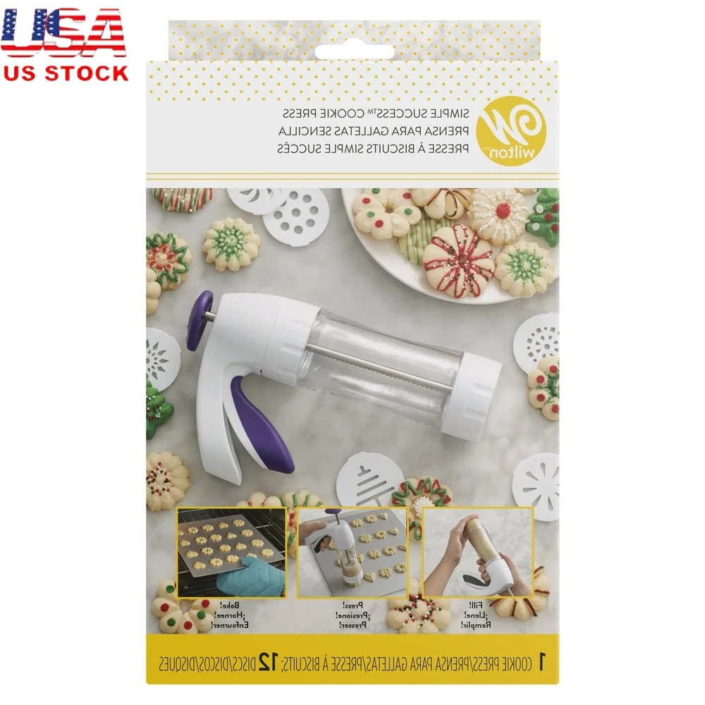 Ergonomic Cookie Press 13-Piec - огляд і ціна Cookies Pack