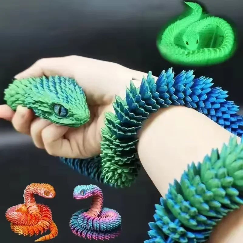 3D Printed Snake Movable Joint - огляд і ціна Gummy Candy