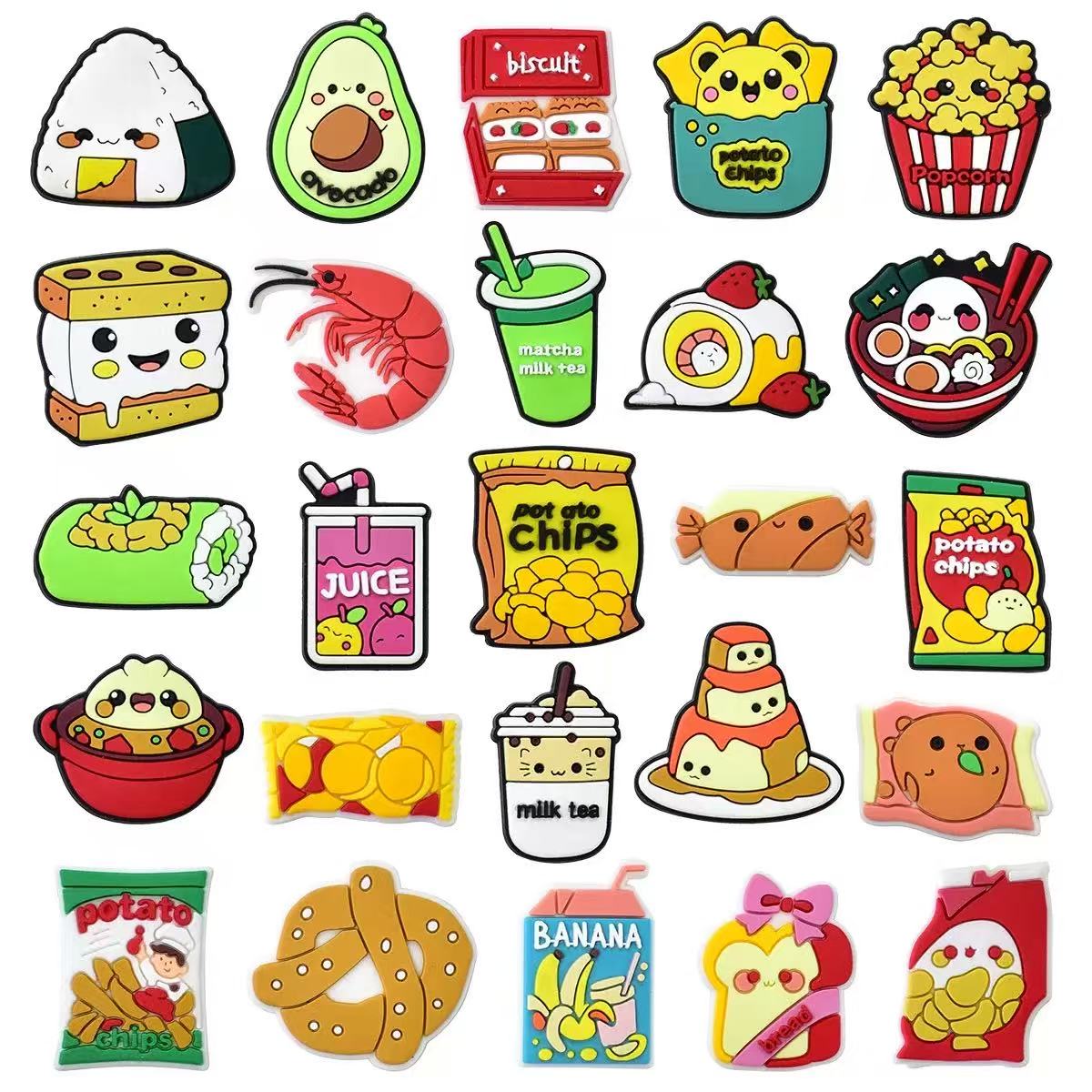 25-100pcs Mixed Food Series Sh - огляд і ціна Food Snacks Drinks