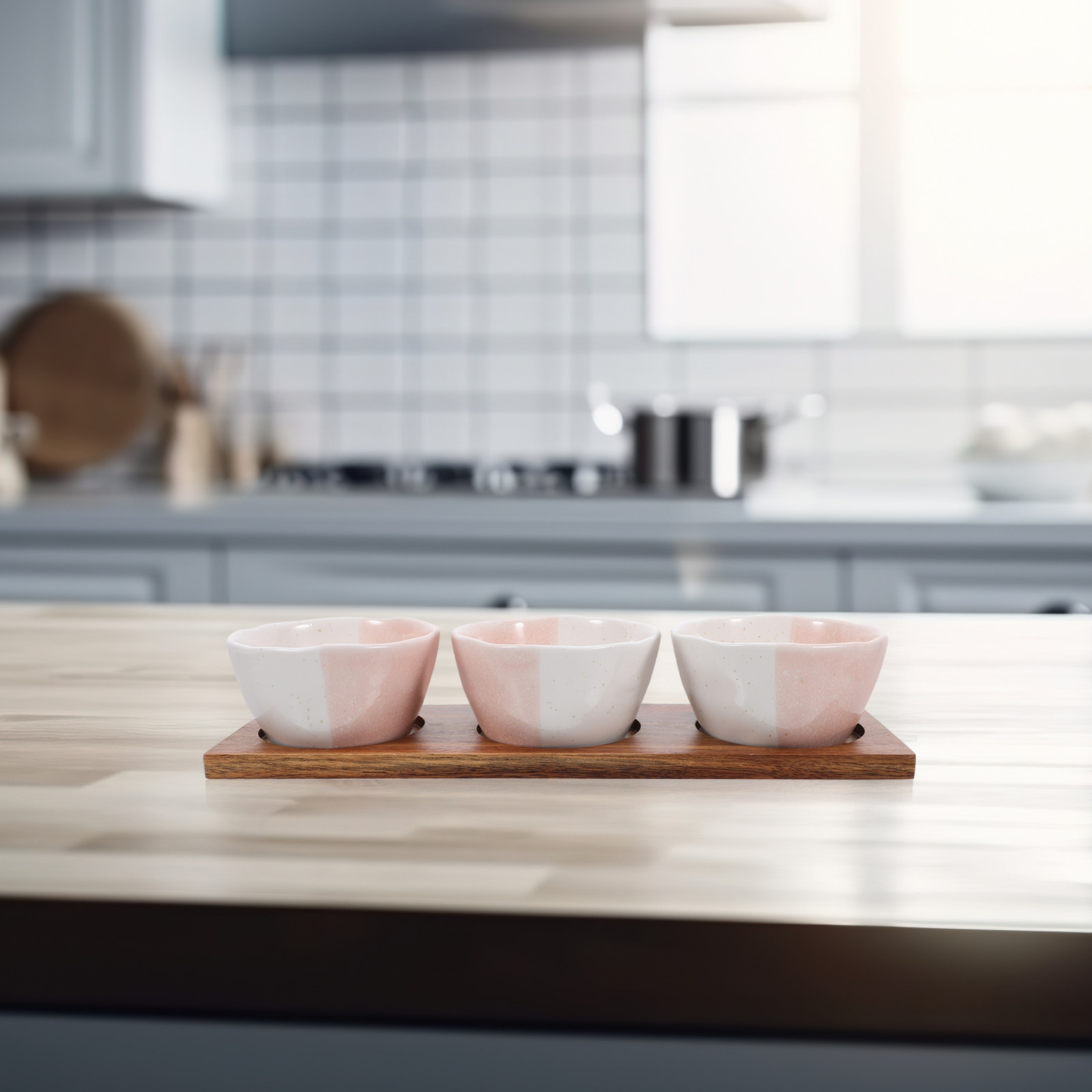 1Set Ceramic Snack Bowls Wood  - огляд і ціна Dried Fruit
