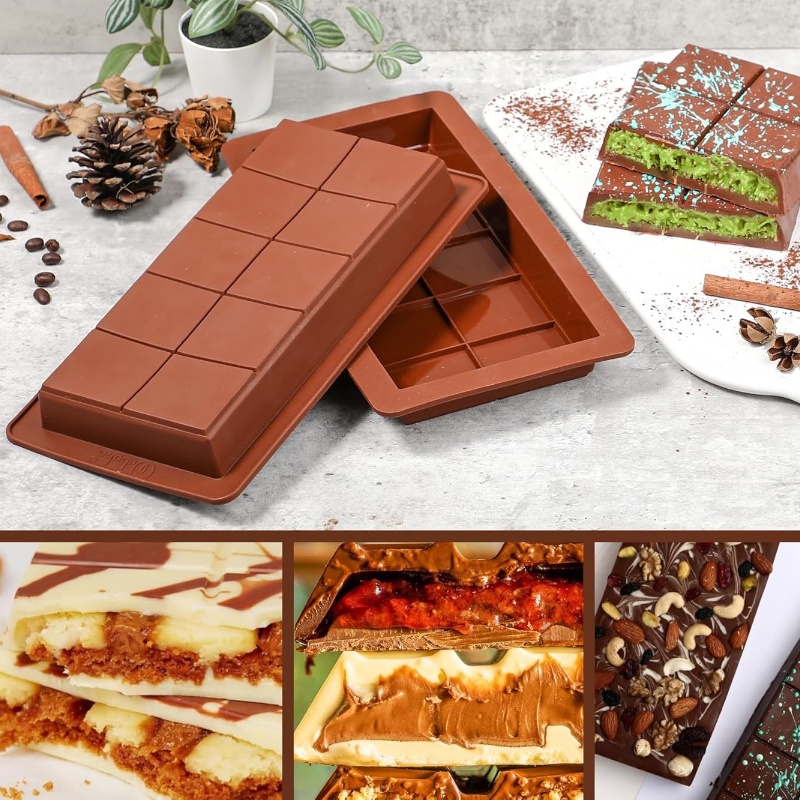 Chocolate Bar Molds Silicone B - огляд і ціна Protein Bar