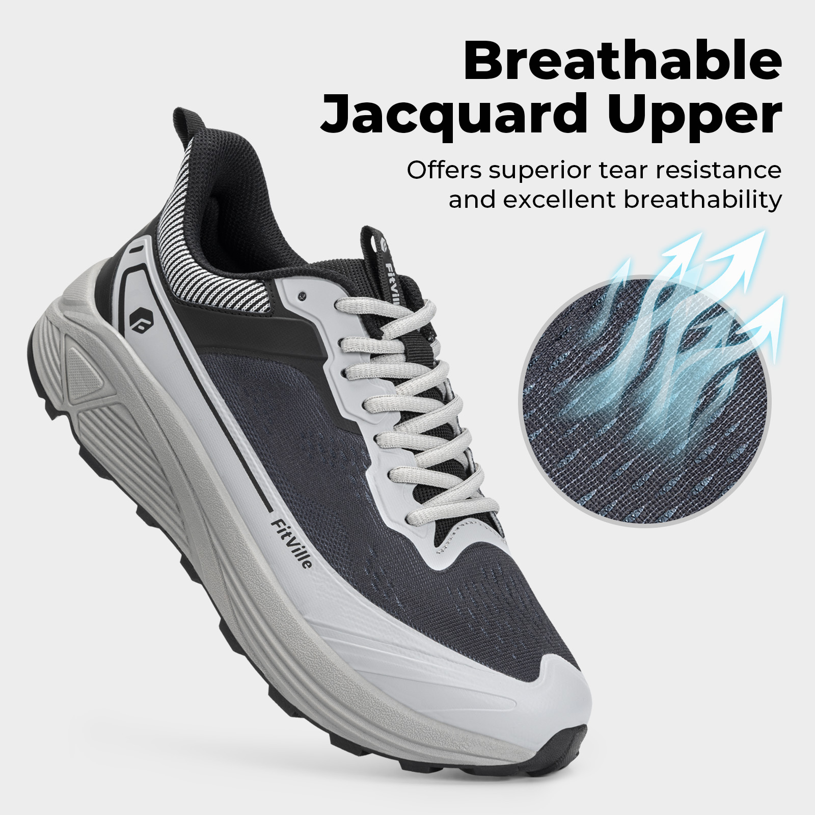 FitVille Wide Sports Shoes Wea - огляд і ціна Trail Mix