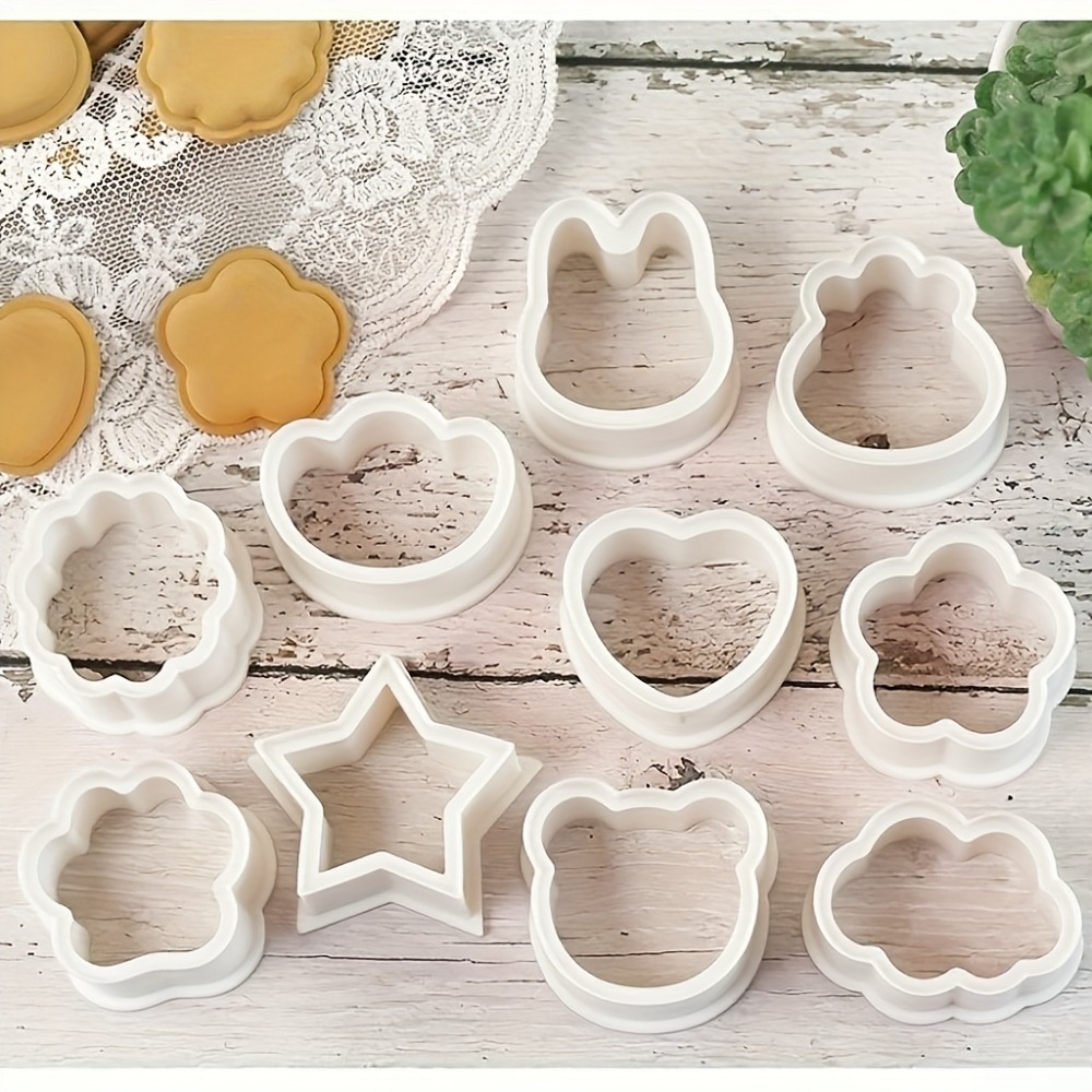 10Pcs Cookie Biscuit  Cutters  - огляд і ціна Cookies Pack