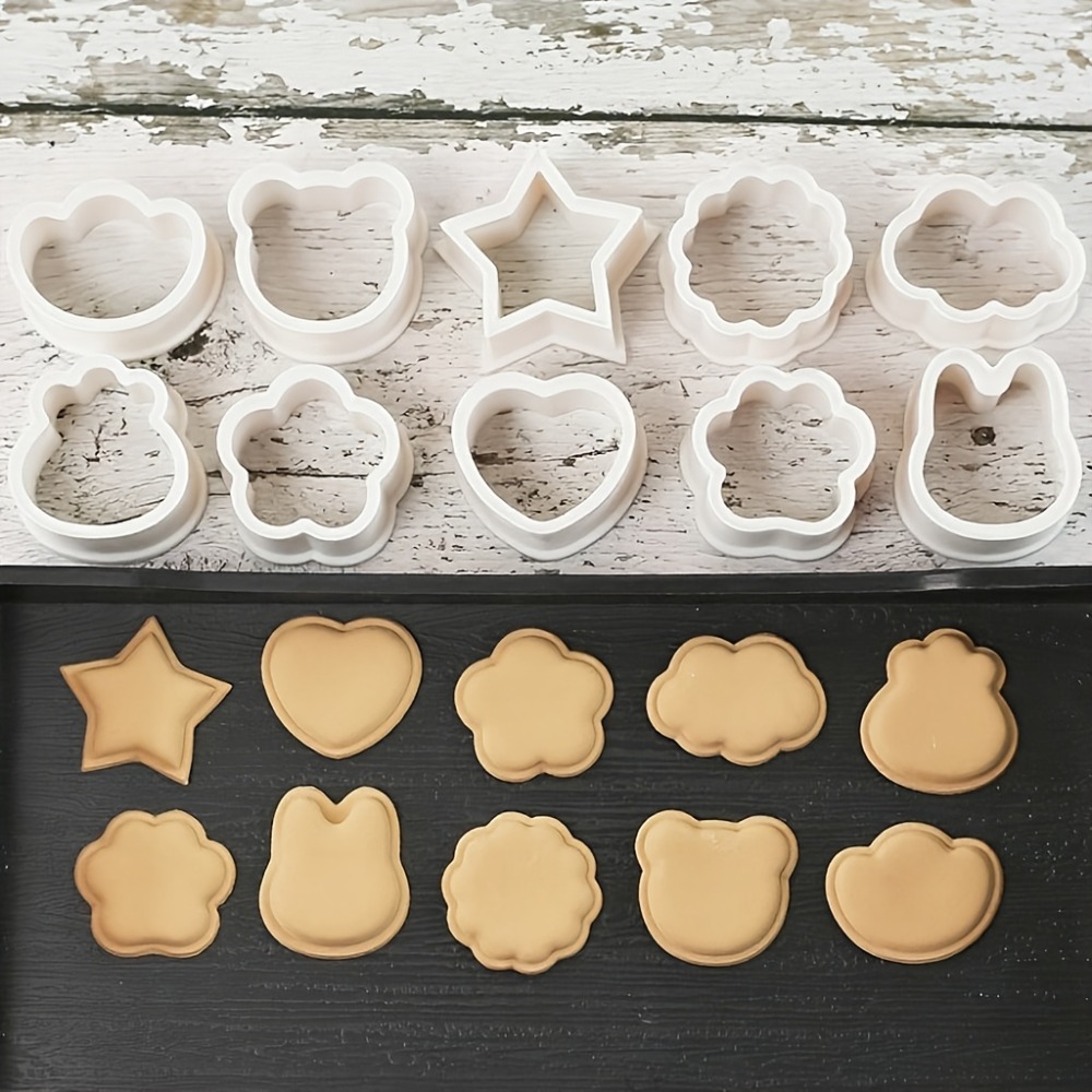 10Pcs Cookie Biscuit  Cutters  - огляд і ціна Cookies Pack