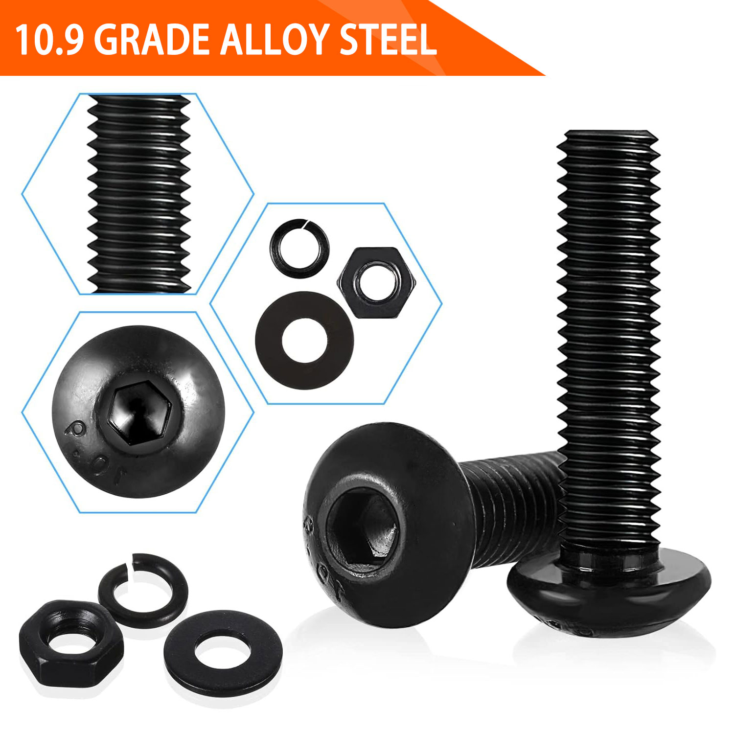 1705PCS Hex Button Head Screw  - огляд і ціна Nuts Mix