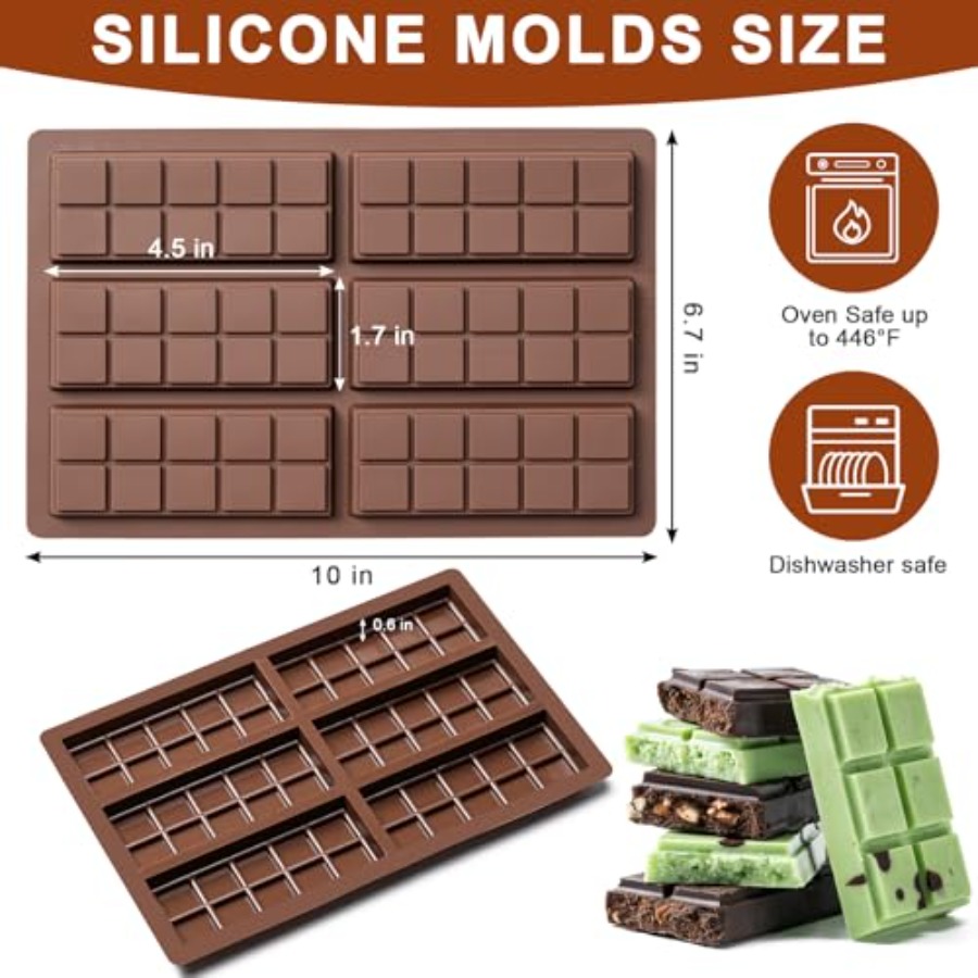 Chocolate Bar Mold Non-Stick C - огляд і ціна Chocolate Snack