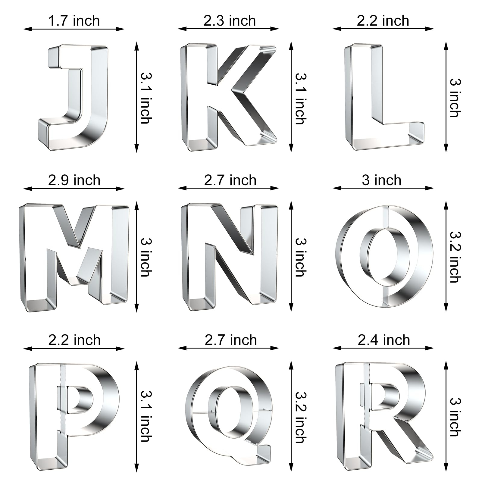 Letter Cookie Cutters Shapes - - огляд і ціна Cookies Pack