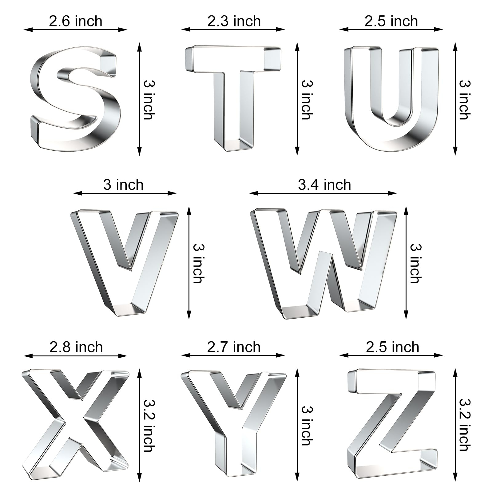 Letter Cookie Cutters Shapes - - огляд і ціна Cookies Pack