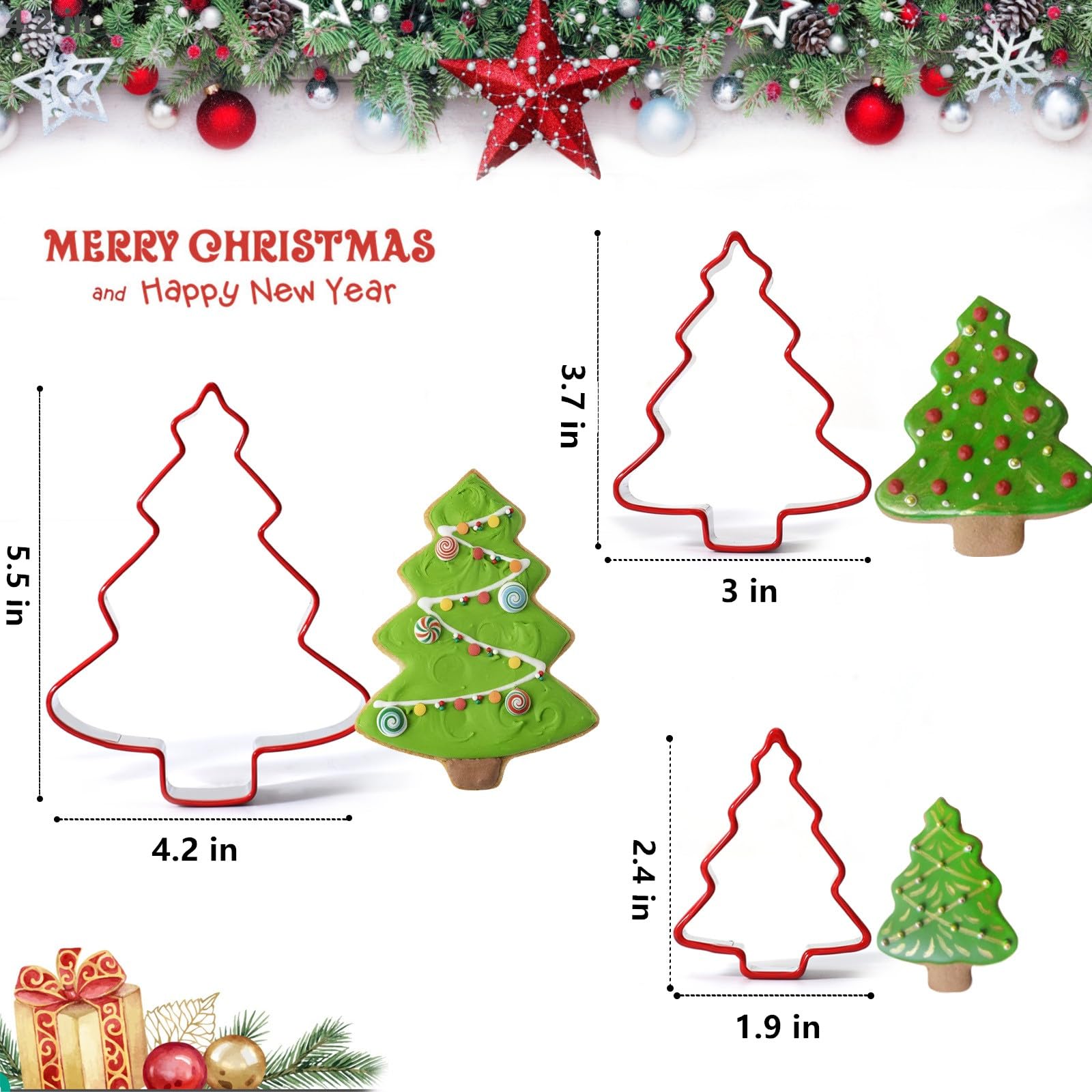 FAIS DU 3pcs Christmas Tree Co - огляд і ціна Cookies Pack