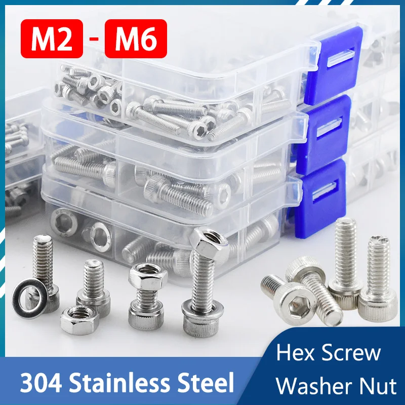 M2 M3 M4 M5 M6 304 Stainless S - огляд і ціна Nuts Mix