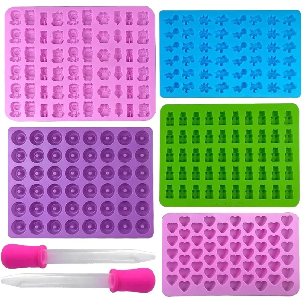 5Pcs Candy Silicone Moulds wit - огляд і ціна Gummy Candy