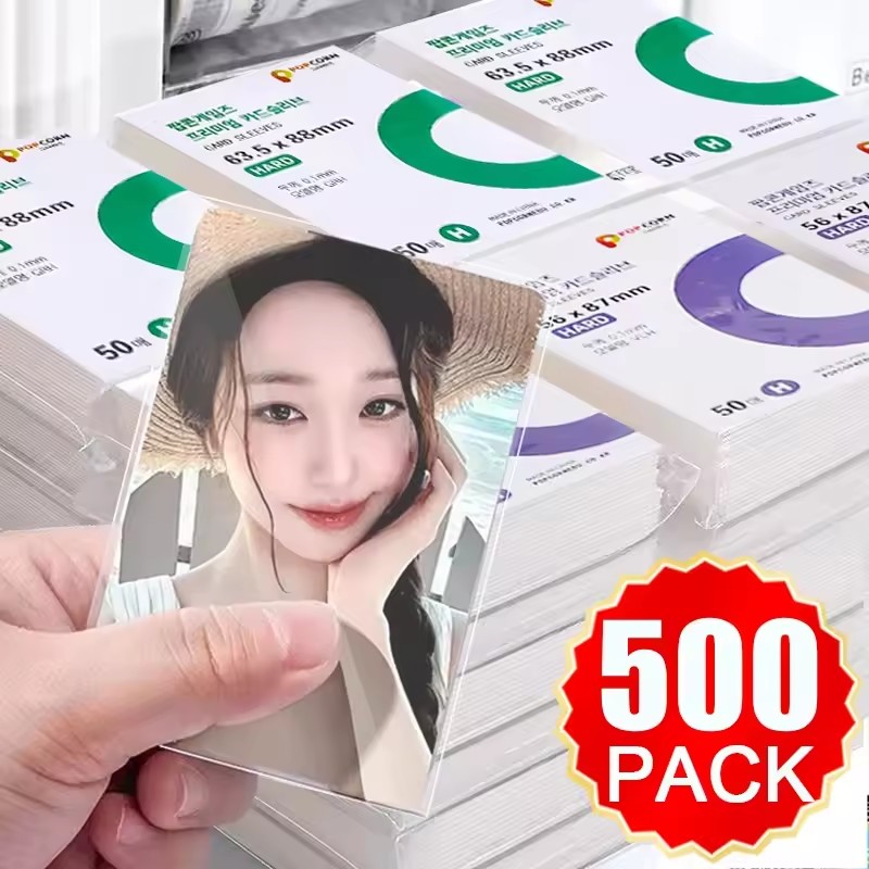 500Pcs Korea Card Sleeves HD T - огляд і ціна Popcorn